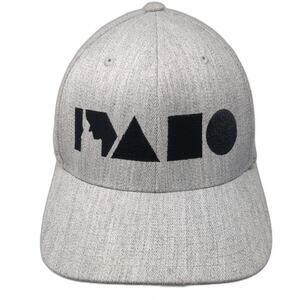 Idaho Fitted Baseball Cap Gray Size X: Embroidered 6 Panel Flexfit
